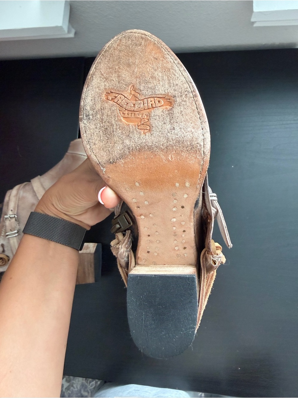 FREEBIRD by STEVEN - CARTERR heeled ankle shoes size 8 - Picture 9 of 9